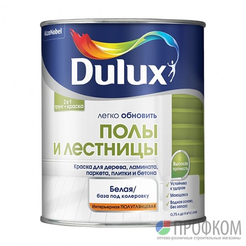Dulux Легко обновить Полы и Лестницы краска износостойкая полуглянцевая 0,75 л