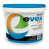 Краска EVEX VR-3 для стен и потолков 3 кг