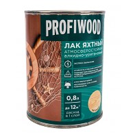 Лак яхтный PROFIWOOD атмосферостойкий алкидно-уретановый матовый 2.6 л / 2.4 кг